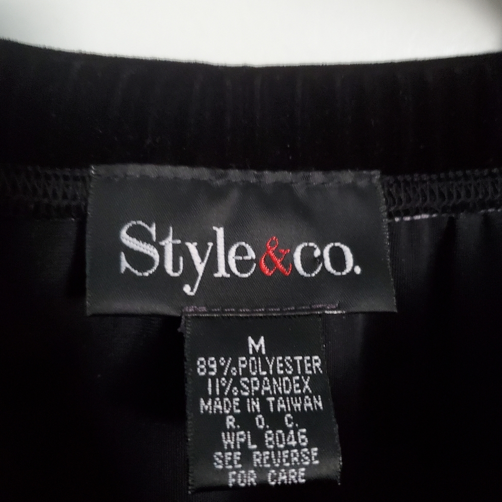 Style & Co black velvet maxi skirt, size M - Picture 5 of 8